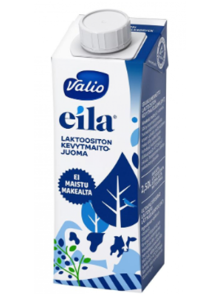 Маложирное молоко Valio Eila Kevytmaitojuoma Laktoositon UHT 250мл без лактозы
