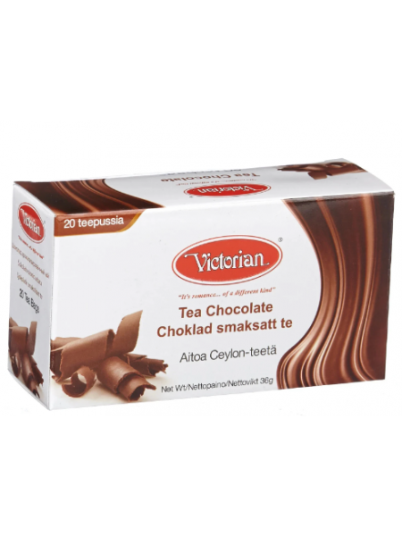 Чай черный Victorian 20 шт со вкусом шоколада в пакетиках