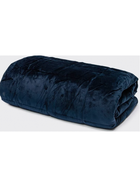Утяжеленное одеяло CURA Minky синий 140 x 200 см 6 кг